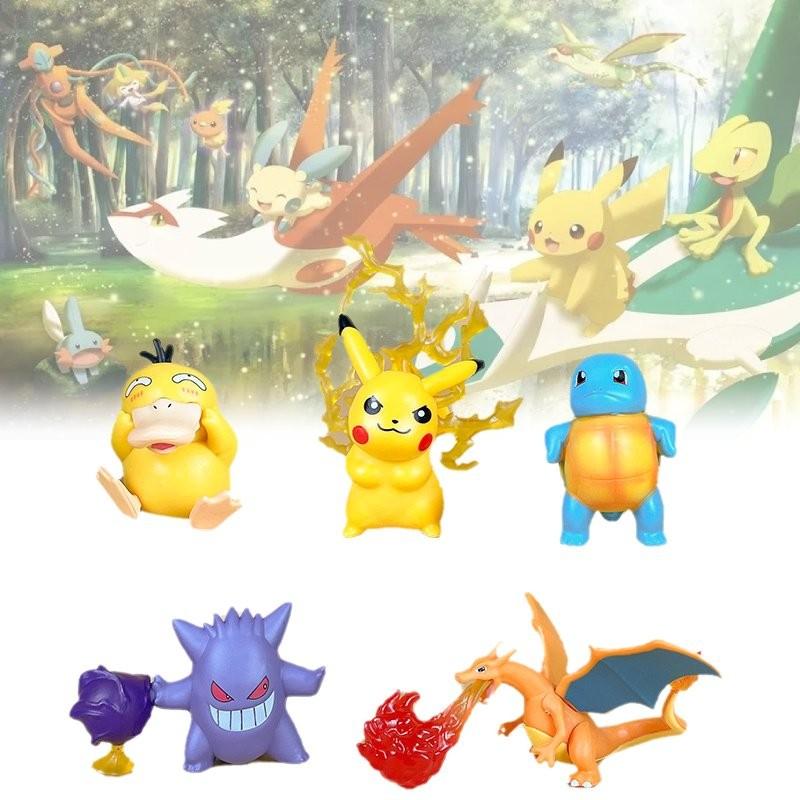 Character 5pcs Pvc Toy Doll Model Decoration Ornaments Gift Christmas