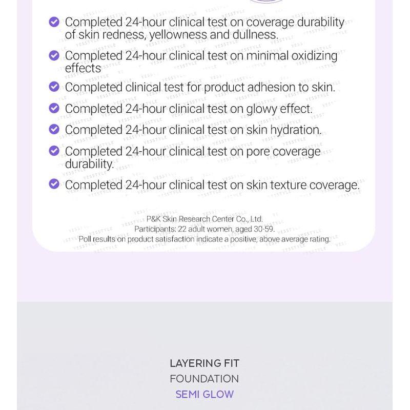 MISSHA - Layering Fit Foundation Semi Glow - 4 Colors