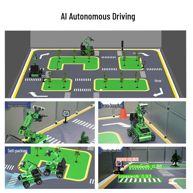 Huaner ROS Robot Car AI Autonomous Driving Map Props