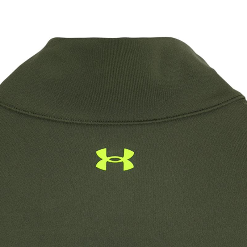 Under Armour Johnson Series Lets Go Color Block Stand Collar Sports Cropped Jacket Women Jackets Green 1380194-390