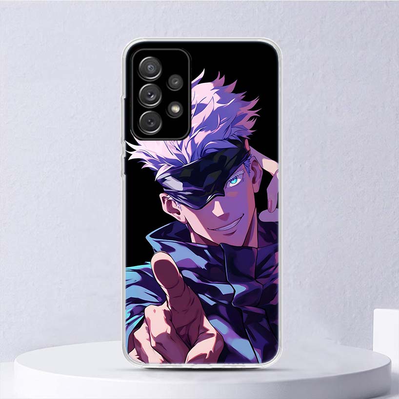 Kaisen J-Jujutsu Gojo Satoru Soft Case For Samsung Galaxy A52 A51 A50S A12 A10S A20S A30S Phone Cover A71 A41 A31 A21S A70 A40 A