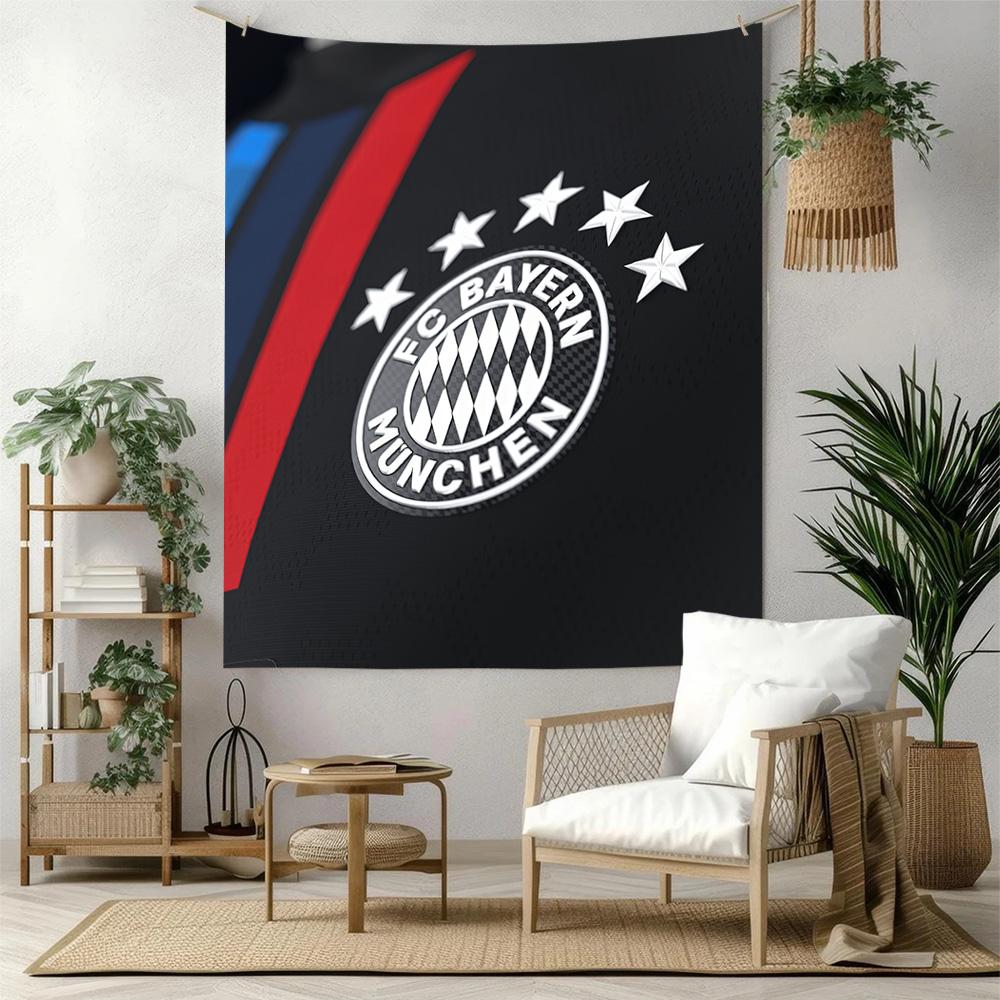 Fc Bayern Munich Wall Decor Tapestry Art For Pet Memorial Birthdaywedding Party Backdrop Family Gift