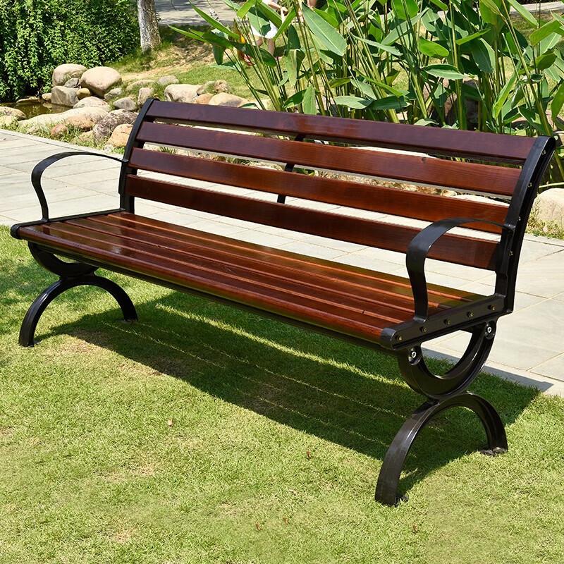 Outdoor Solid Wood Park Bench
