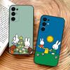 Mi-ffi-es Cartoon Rabbit Phone Case Silicone Soft For Samsung S25,S24,S21,S22,S23,S30,Ultra,S20,Plus,Fe,Lite