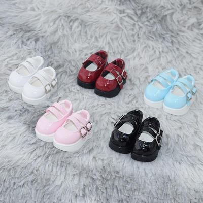 30cm BJD Doll Shoes: Patent Leather, Thick Sole, High Heel, Versatile Buckle, Replacement Small Leather Shoes