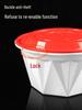 Disposable Round Takeaway Container with Locking Lid