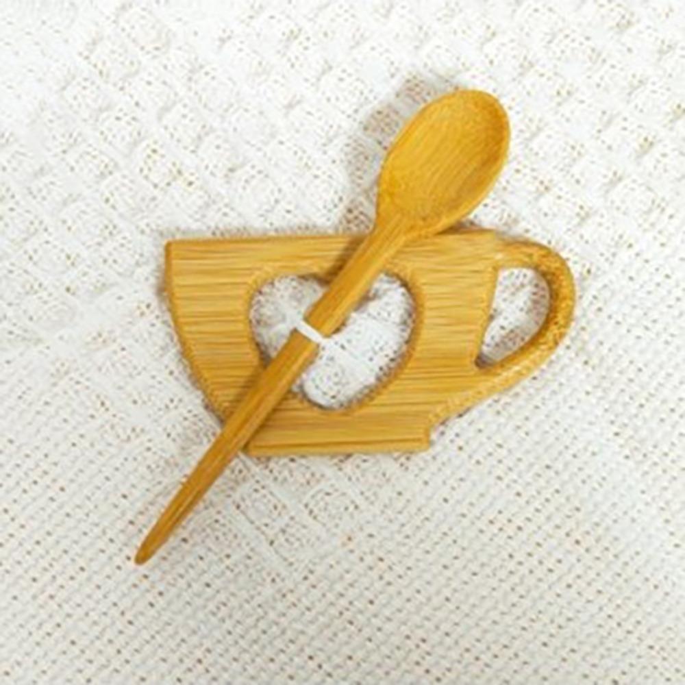 Maple Leaf Dancing Piggy Wooden Brooch Bunny Kitty Scarf Buckle  Clothing Accessory