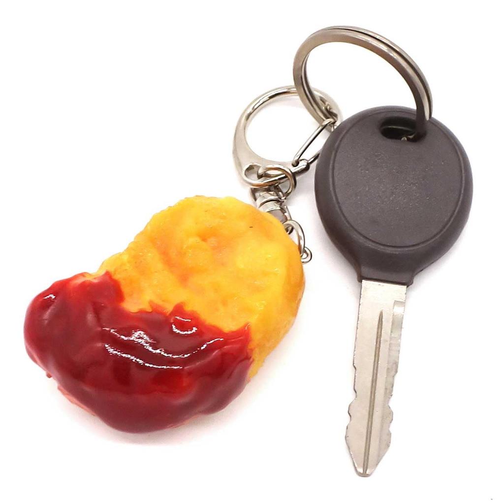 Food sample keychain Chicken nuggets that look like they could eat them 155OK -