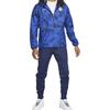Nike Full Print Zip Hoodie Jacket Men Jackets Blue DN1084-452