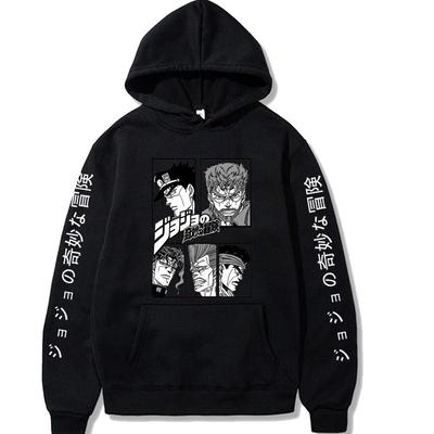 JOJO's Wonderful Adventure Print Hoodie Women Men Casual Fashion Harajuku Pullover Autumn Winter Fleece Long Sleeve Sweatshirts