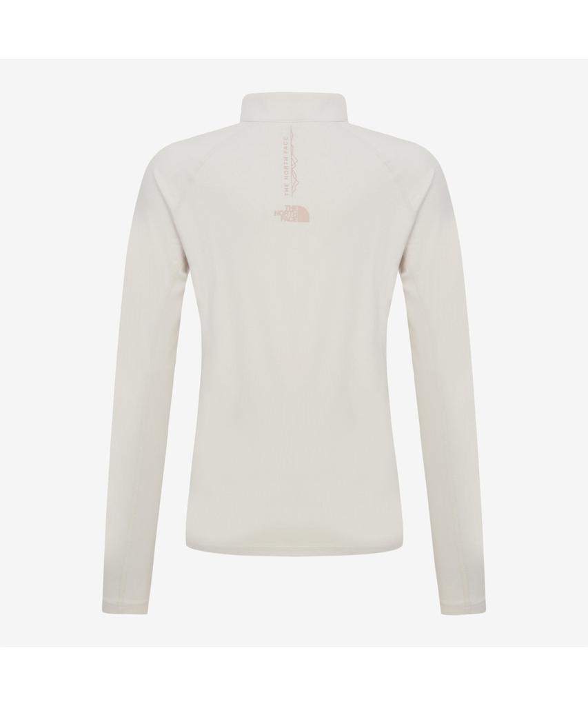 Noseupeiseu Nt7Lr84C Women'S Risco Long Sleeve Zip-Tee Cream
