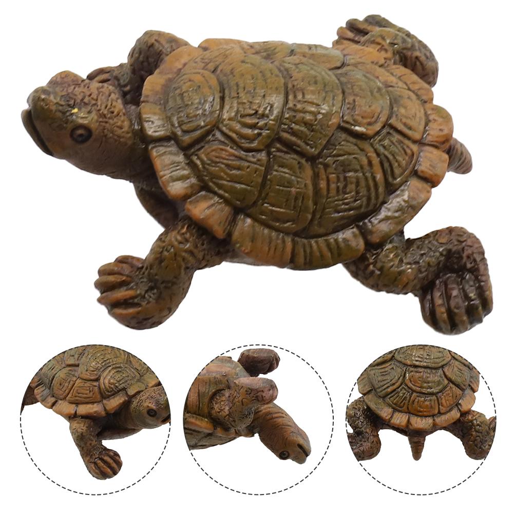 Home Decoration Turtle Statue Balconies Fish Tanks For Decorating Gardens Backyards Lawns 7cm X 5.6cm Artwork Garden Figurine