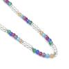 Collier - LUXENTER - Sury - Cristal multicolore - Finition rhodiée - Longueur 42 cm