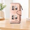 Raccoon Moon-Watching Long Zipper Wallet, Large Capacity Card Holder, Unisex Clutch Bag, Fashionable Zipper Coin Purse, Suitable for Daily Use, A