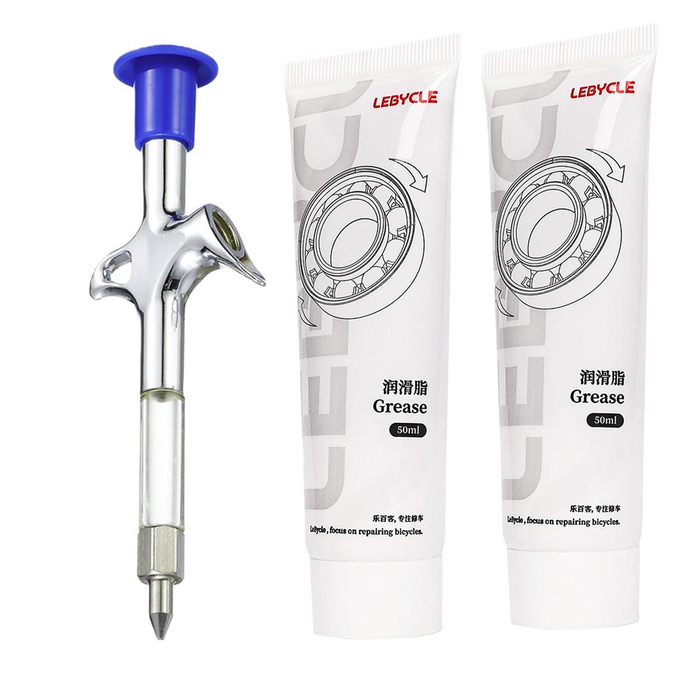 Motorcycle Bicycle Maintenance oil, Bearings Lubricant Grease & Gun, MTB Road Bike Maintenance Syringe Tool
