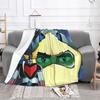 Mazinger Z UFO Robot Grendizer Blankets Soft Warm Flannel Throw Blanket Bedding for Bed Living room Picnic Travel Home Couch