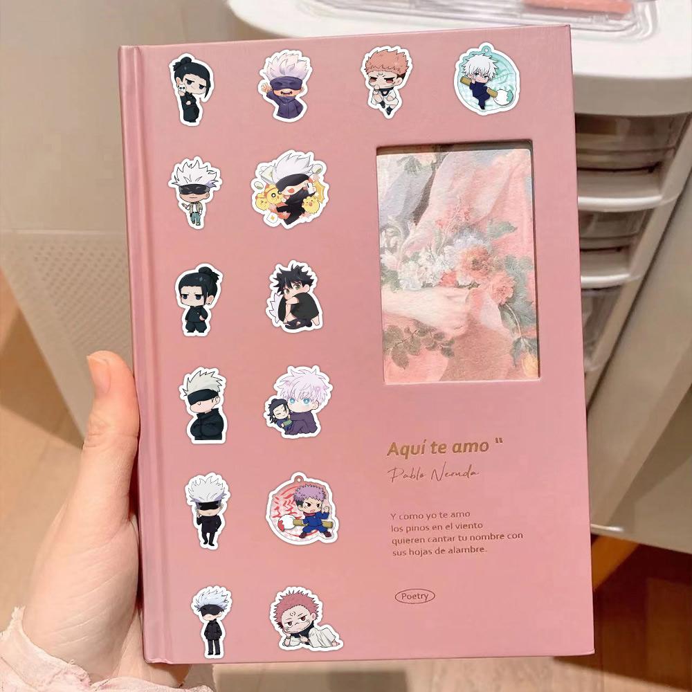 30/60/180pcs Jujutsu Kaisen Anime Stickers Cute Satoru Gojo Itadori Yuji Stationery Cartoon Sticker Phone Laptop Diary Kawaii