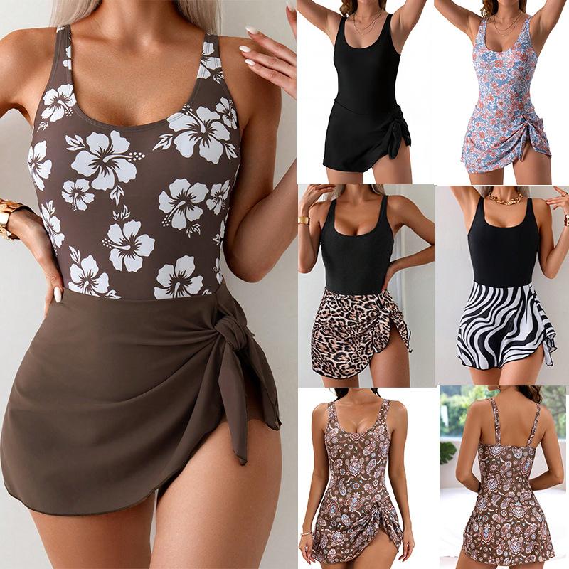 Costume da bagno intero bikini gonna sexy slim da donna stampato europeo e americano