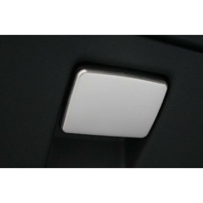 Co-Pilot Storage Box Handle Sticker Trim For Chevrolet Cruze 16-19 Silver Steel