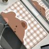 Cute Brown Bear Mouse Pad Rubber Non-Slip Computer Keyboard Anime Bears Desk Mat Office PC Cabinet XXL Tablepad E-Sports Carpet