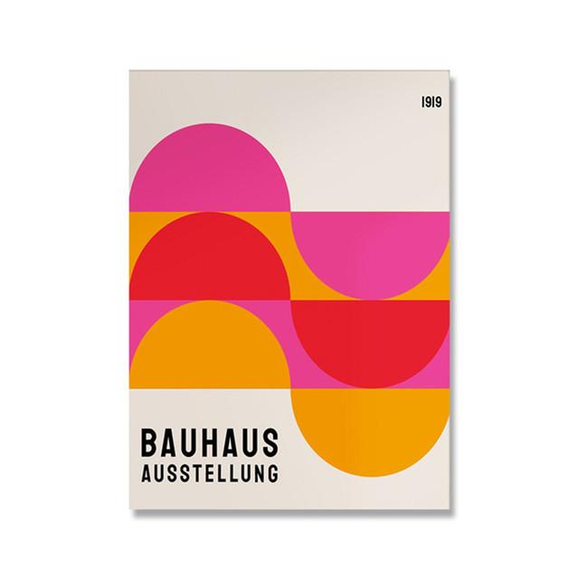 Bauhaus Exhibition Unique Geometric Posters Minimalist Art Canvas Prints Abstract Paintings Living Room Murals Home Decoration