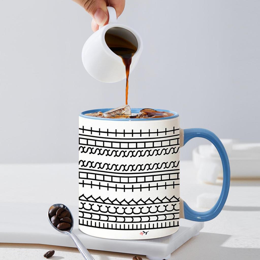 Hide Message Coffee Mug Ceramic Chocolate Milk Cup Modern Coffee Lover Gift Kitchen Accessories Message Coffee Tumbler