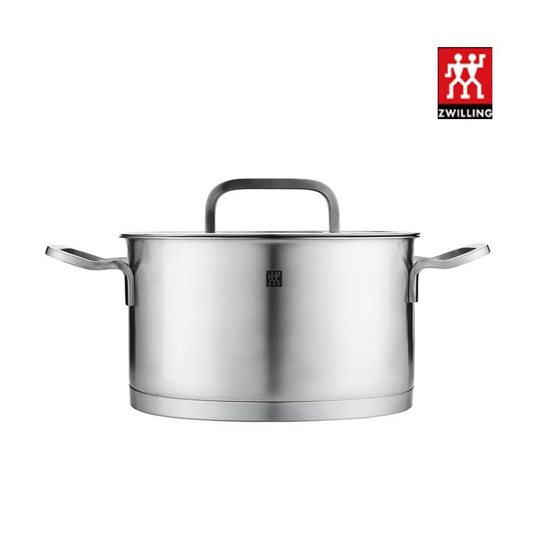 Zwilling Moment Stainless Steel Deep Stew Pot with Glass Lid