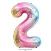 32" Rainbow Jelly Gradient Aluminum Foil Balloon for Birthday, Festival, Wedding Party Decorations