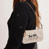 Coach Penn 21 Horse And Carriage Print Zip Closure Handbag Women Handbag Chalk-White CM712-B4TXF