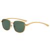 Unisex Square Frame Metal Sunglasses Fashion UV400 Protection Sun Glasses for Outdoor Daily Wear Durable Retro Style Eyewear