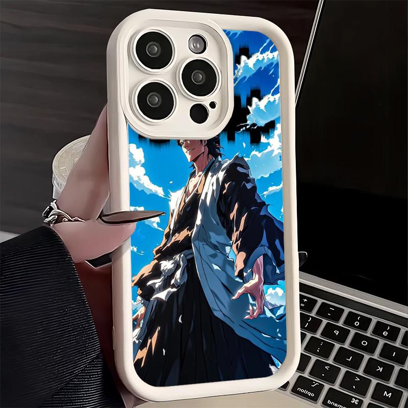 Phone Case for iPhone 17 Air 16E 15 16 Pro Max Bleach Aizen Sousuke Cover 14 Plus 13 12 Mini Soft Shell Silicone Fundas