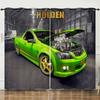 Curtain Race Racing 3D Digital Printing Blackout Curtain Punching