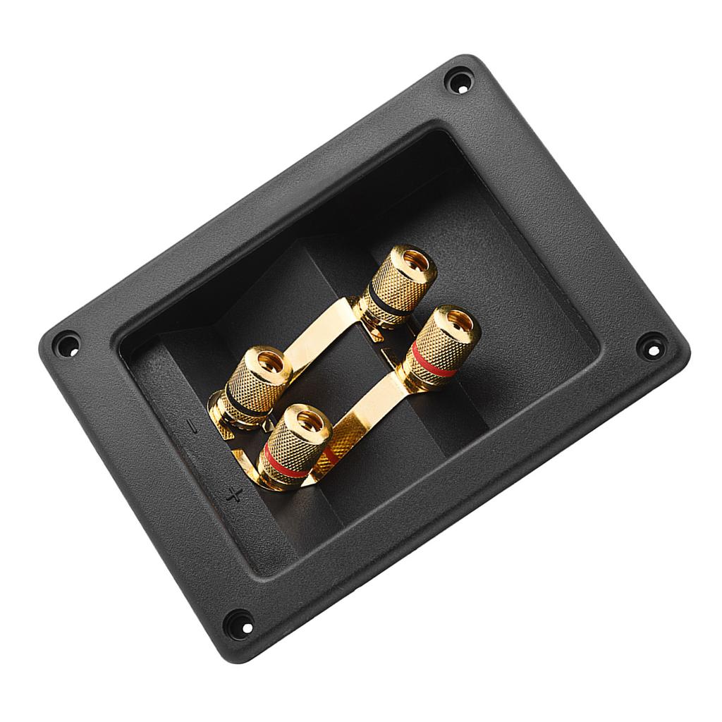 4 Copper Binding Post Terminal Cable Connector Speaker Terminal Box Acoustic Components