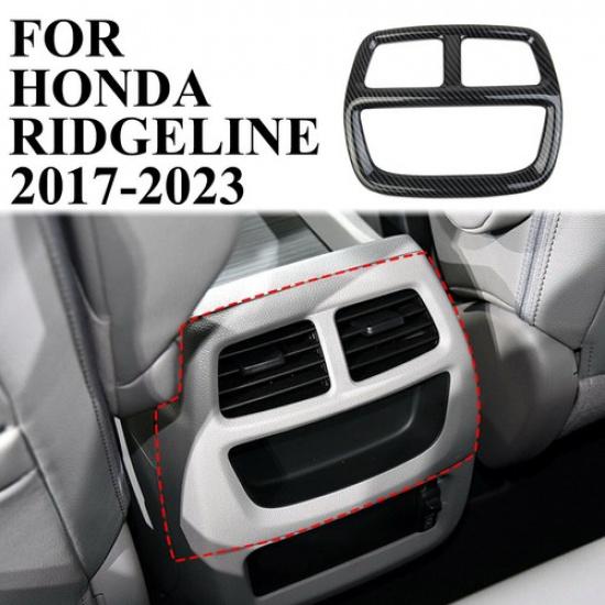 Carbon Fiber Style Rear Air Vent Outlet panel trim Fit for Honda Ridgeline 2017+
