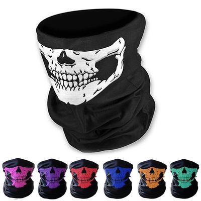 Skull Bandana Mask Tube Scarf Skeleton Motorcycle Headband Ski Face Neck Jaw