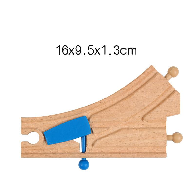 Neues Holzschienen-Zubehör Spielzeug DIY Buchenholz Zugbrücke Baumodell Passend für Biro Holz Pädagogisches Spielzeug Für Kinder