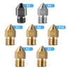 Mk8 Nozzles 3D Printer Extruder Nozzles Hardened Steel Stainless Steel Brass Nozzle for MK8 Makerbot Ender