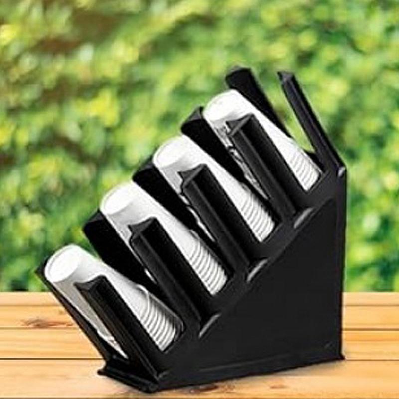 

1Pc 4 Layers Paper Cup Holder Disposable Cup Holder Coffee Milk Tea Bar Drinking Cup Holder Plastic Storage Rack Cup Divider