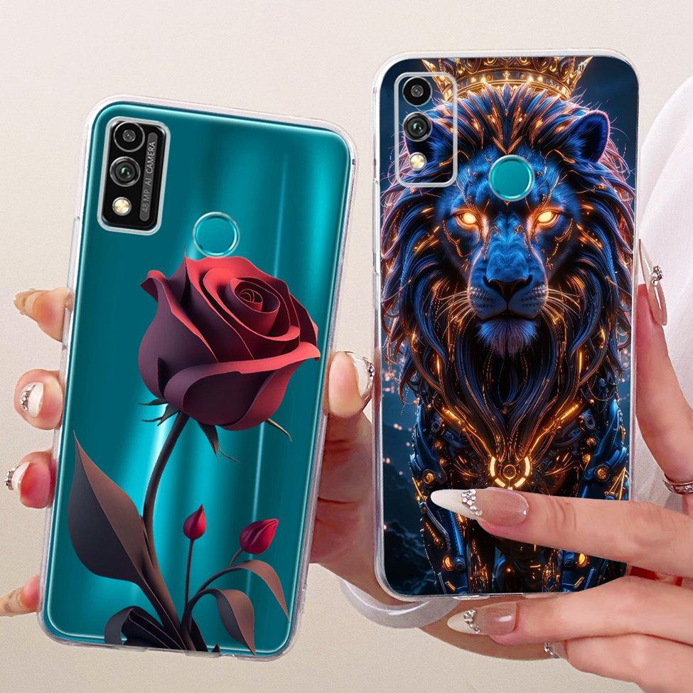Transparent Cover For Honor 9X Lite Case Cute Fashion Butterfly Funny Painted Casing For Honor JSN-L21 JSN-L22 JSN-L23