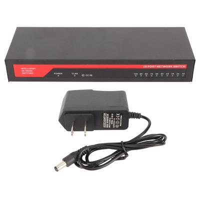 10 Ports Gigabit Ethernet Switch 1000M Auto MDI MDIX Plug and Play Ethernet Splitter