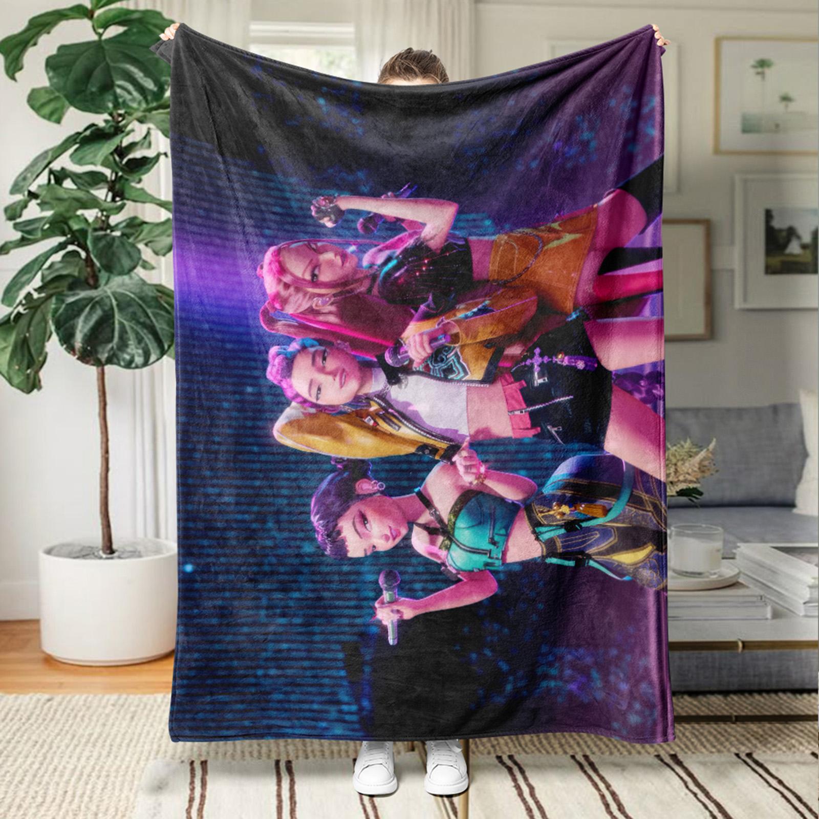 

Плед Cool Girl, Фланелевый плед, Милый узор аниме-девушки, Сражайтесь с дьяволом вместе, Лучший подарок-плед, Правильный размер One Size