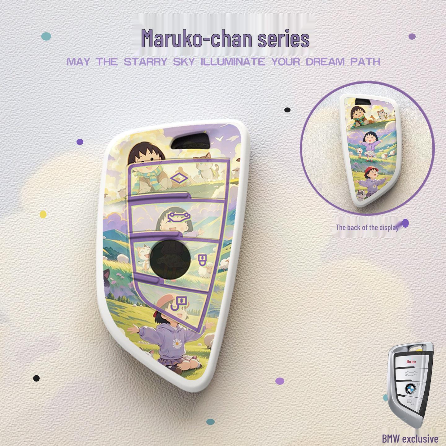 

BMW Key Case Compatible with 3, 5 Series, i3, IX3, X3, X5, X1 - Cartoon Protective Shell