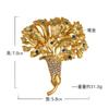 Medieval Flower Brooch Versatile Diamond Retro Bouquet Brooch With Accessories