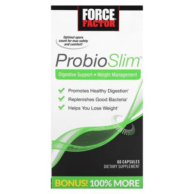 ProbioSlim, Digestive Support + Weight Management, 60 Capsules