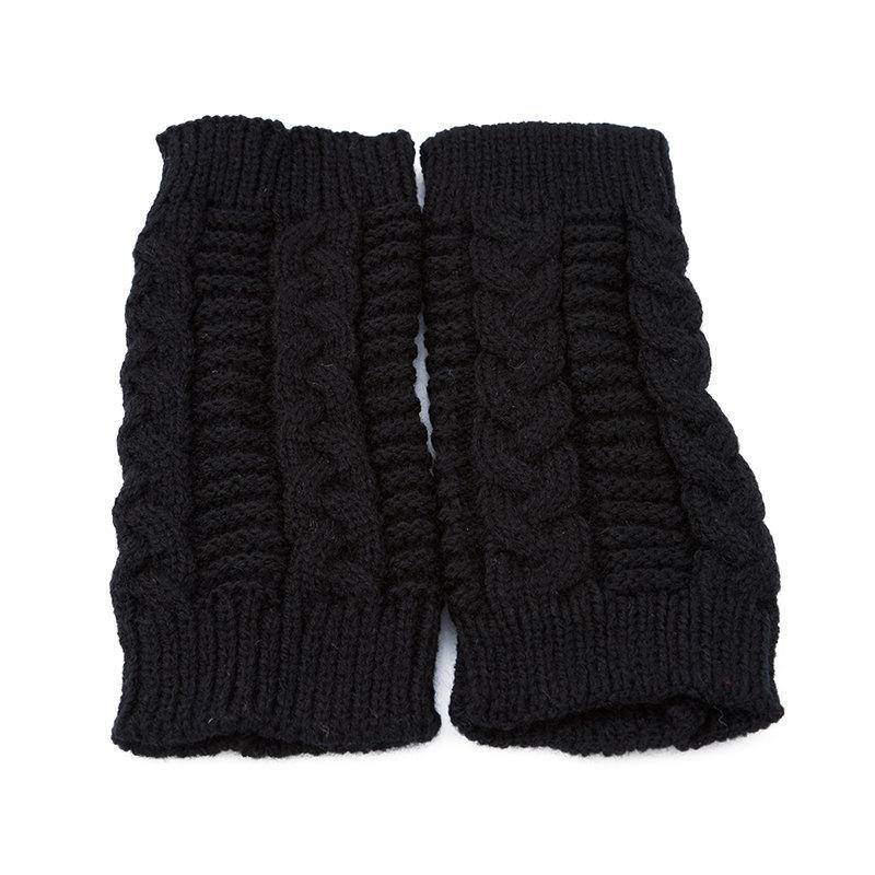 Women Long Fingerless Gloves Winter Mitten Knitted Warmer Arm Sleeve Warm Punk Soft Fingerless Unisex Gloves For Women
