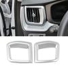 For Volvo XC60 2018-2025 Central Console Dashboard Side Air Conditioner AC Vent Outlet Frame Trim ABS Interior Moulding