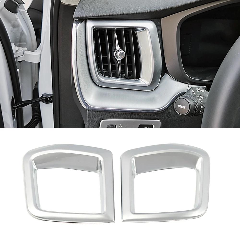 For Volvo XC60 2018-2025 Central Console Dashboard Side Air Conditioner AC Vent Outlet Frame Trim ABS Interior Moulding