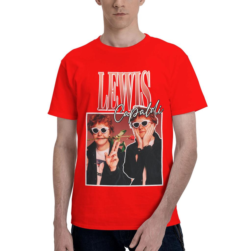 Custom LLewis CCapaldis T Shirt Men ShortSleeve SingerSongwriter Tshirts Streetwear Tee Pure Cotton Oversized Tshirts Merch
