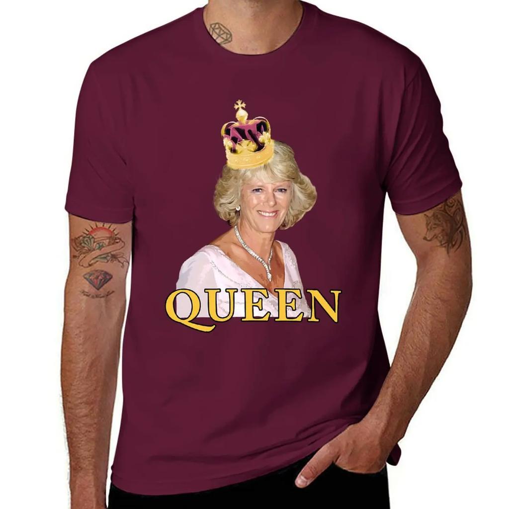 HRH Camilla Parker Bowles Duchess of Cornwall T-Shirt cute tops vintage graphic tee kawaii clothes quick-drying mens clothing