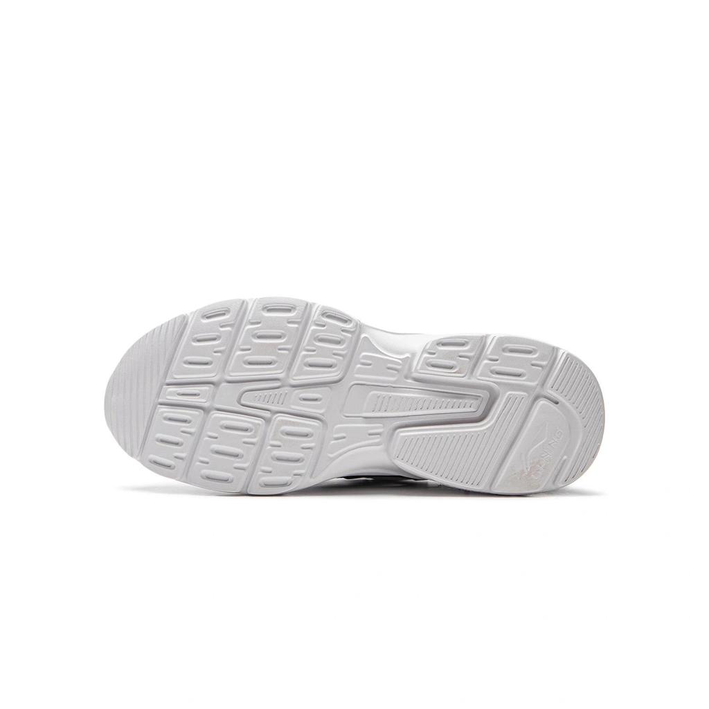 Li Ning Kids Comfortable Fashionable Versatile Durable Low-Top Casual Shoes Kids Sneaker Black Standard-White YKCU236-1